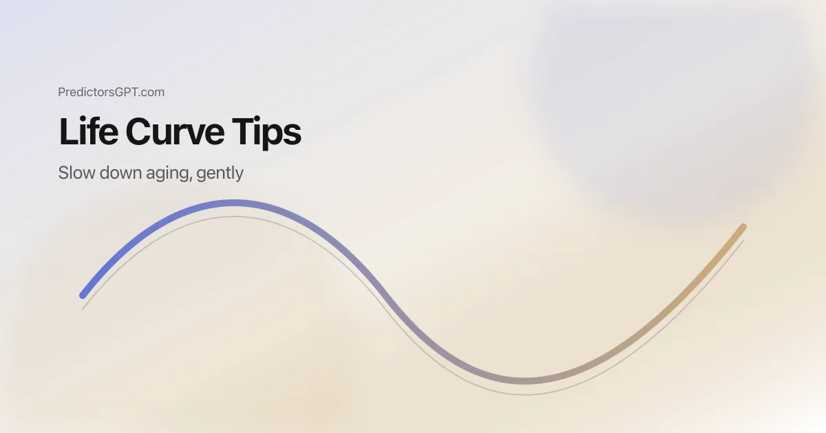 Healthspan habits across life stages illustrated with a Life Curve pathway